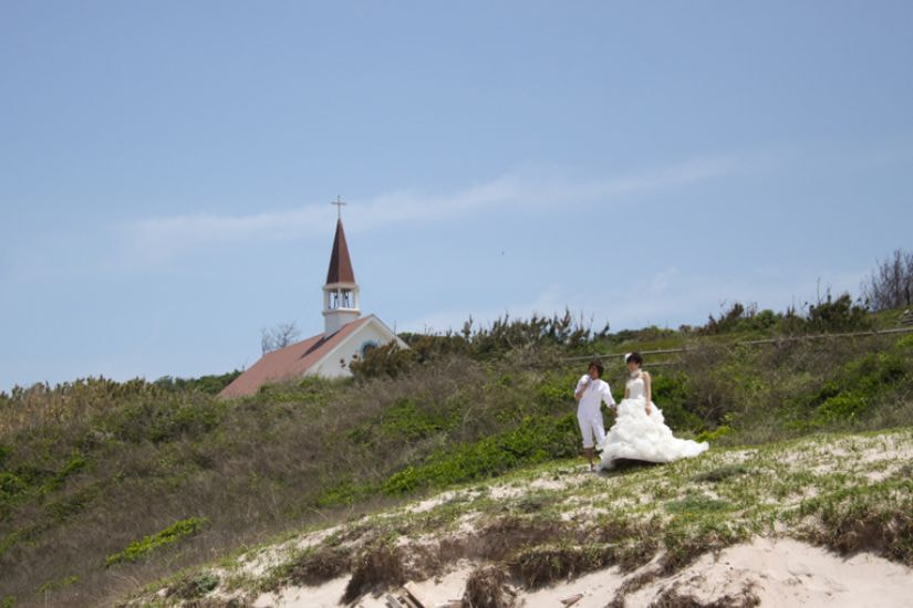 角島結婚式ロケの画像